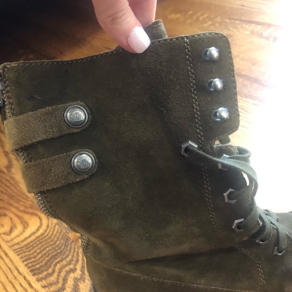 Sam Edelman Brian Suede Combat Boots- 9 - Picture 3 of 14
